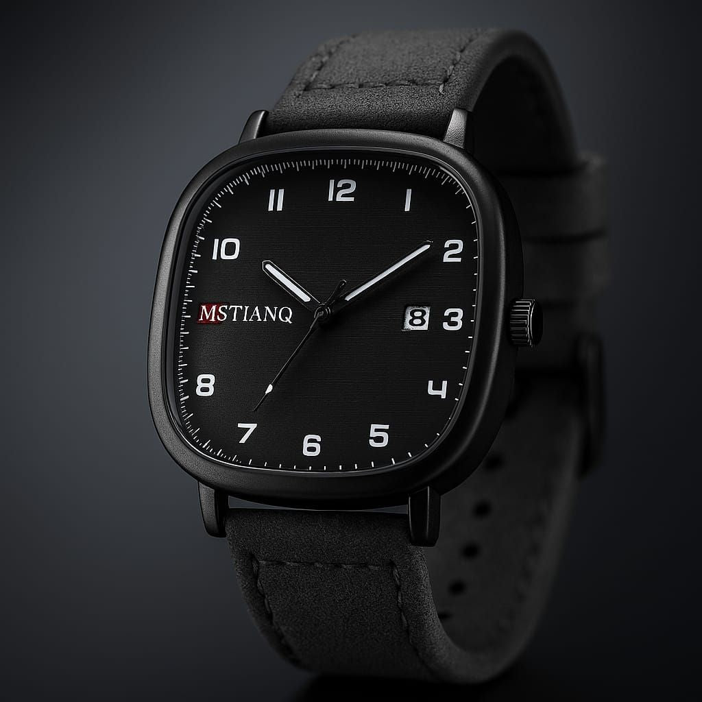 “MSTIANQ” Leather Strap Luxury Watch