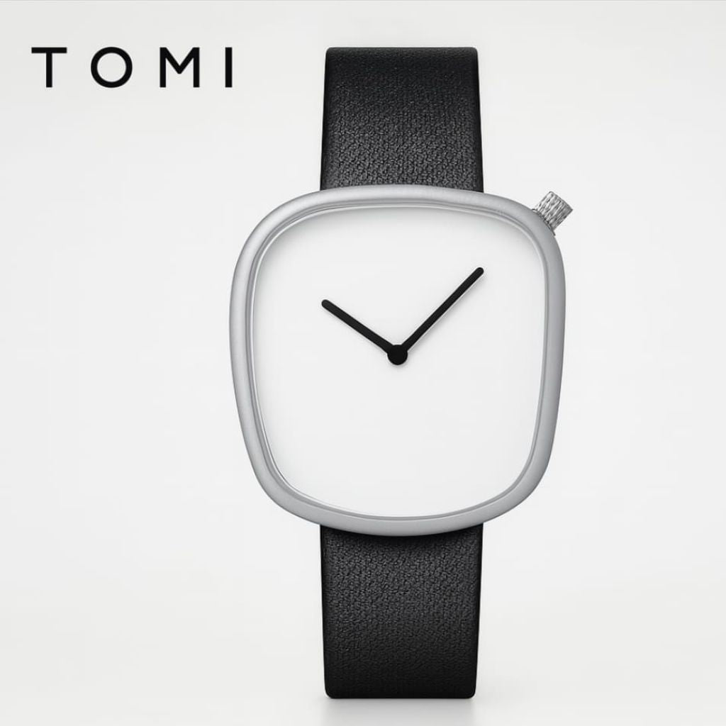 TOMI Classic Leather Strap Watch
