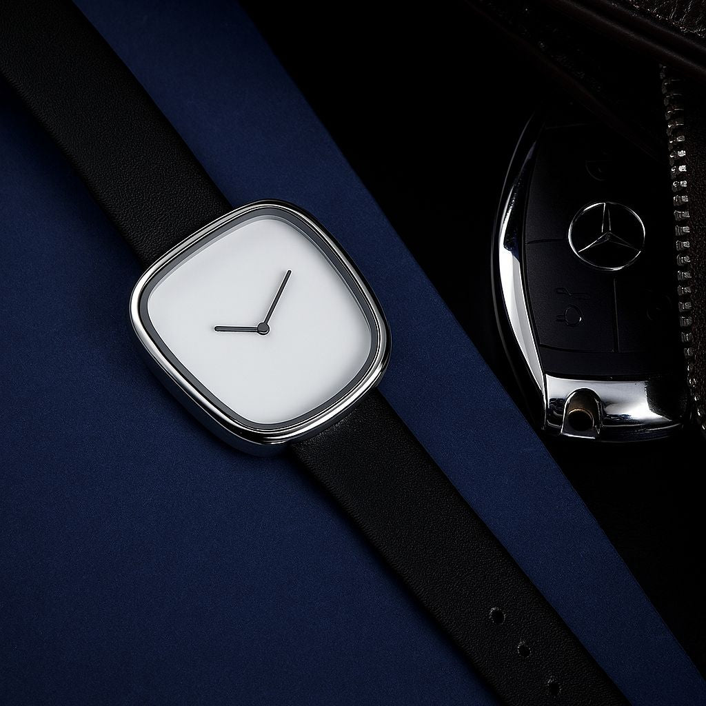 TOMI Classic Leather Strap Watch