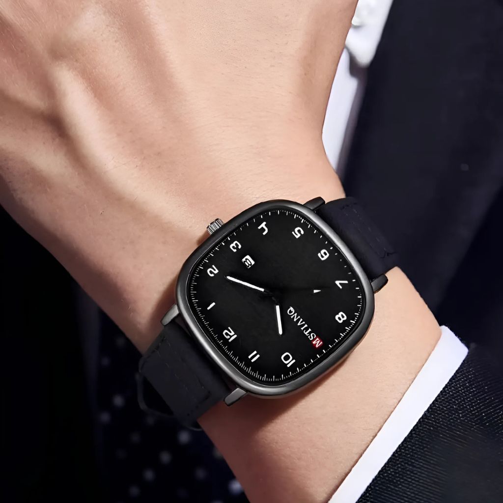 “MSTIANQ” Leather Strap Luxury Watch