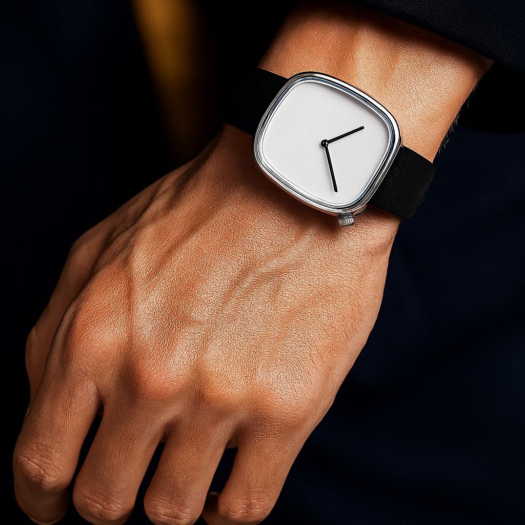 TOMI Classic Leather Strap Watch