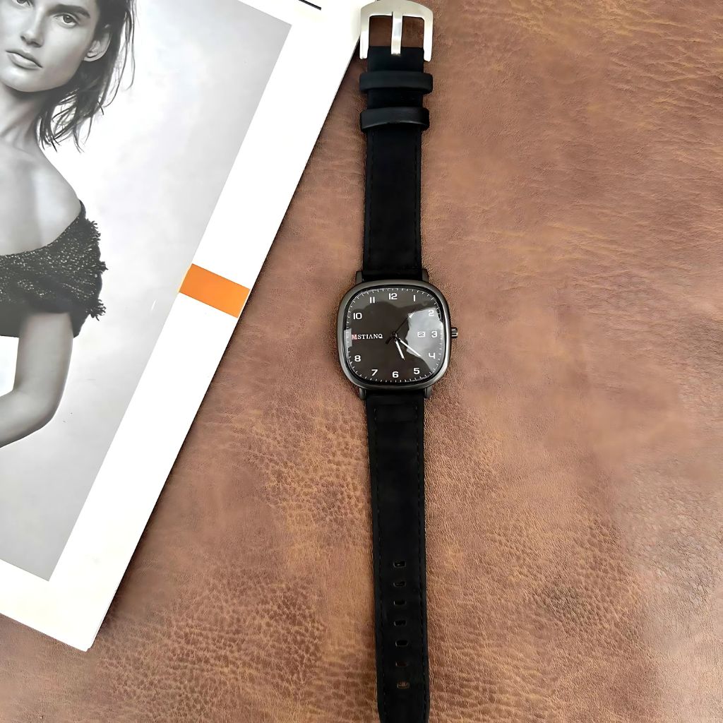 “MSTIANQ” Leather Strap Luxury Watch