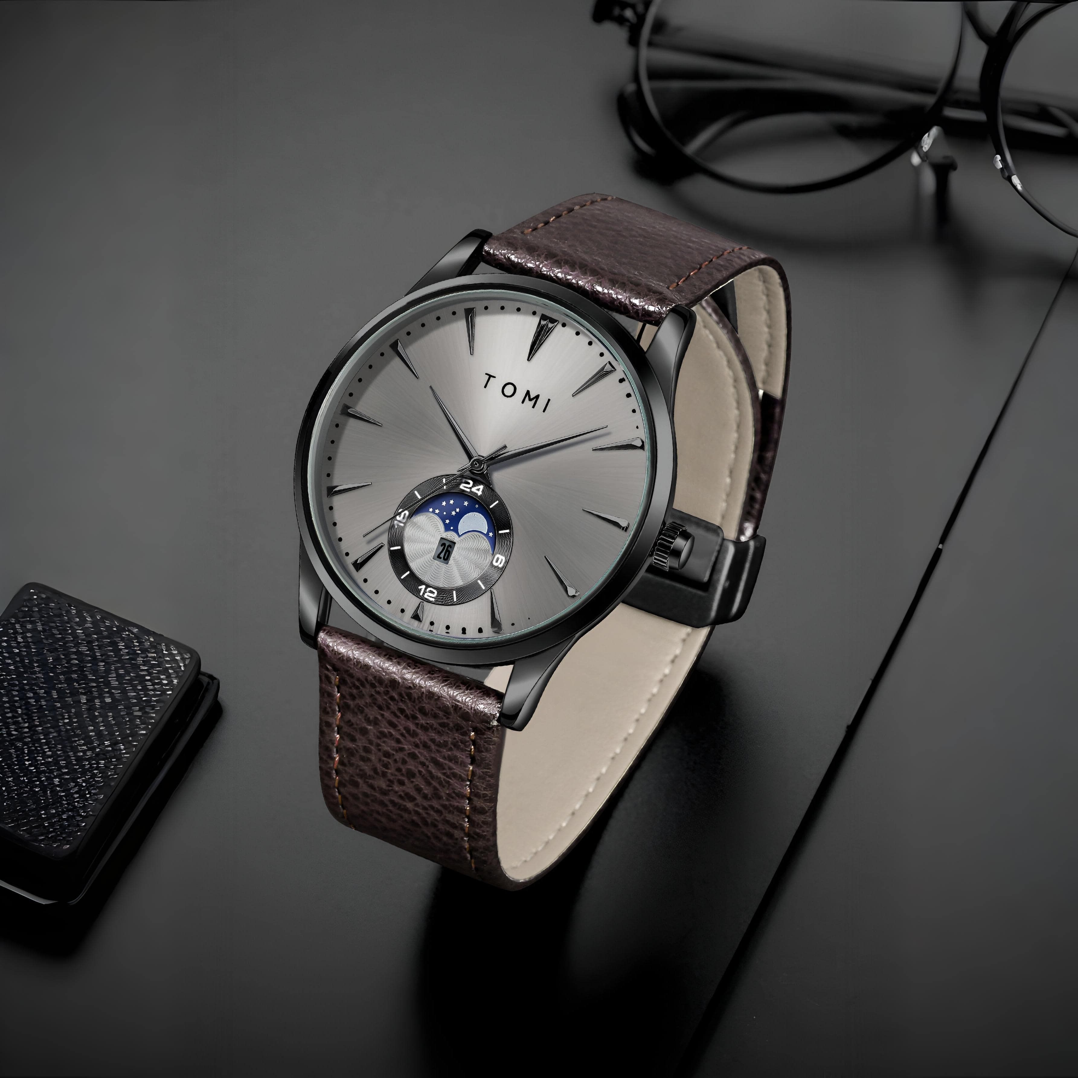 TOMI Business Professional Ultra Thin Watch