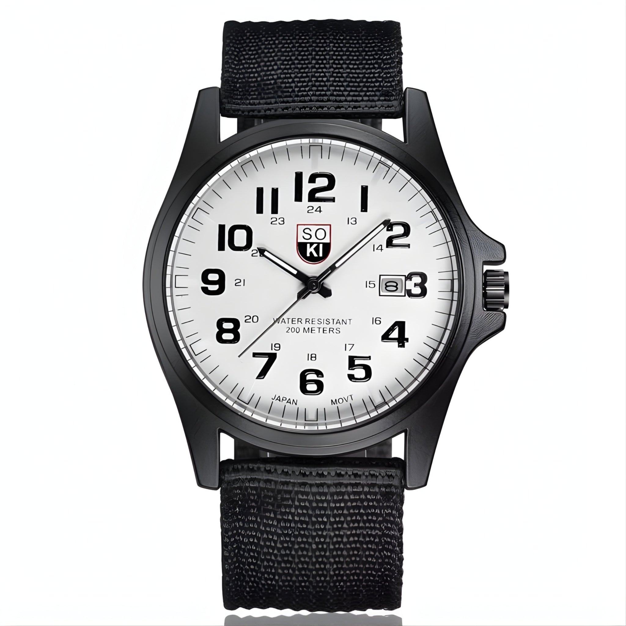 SOKI Army Green Man's Luxury Calendar Quartz Watch