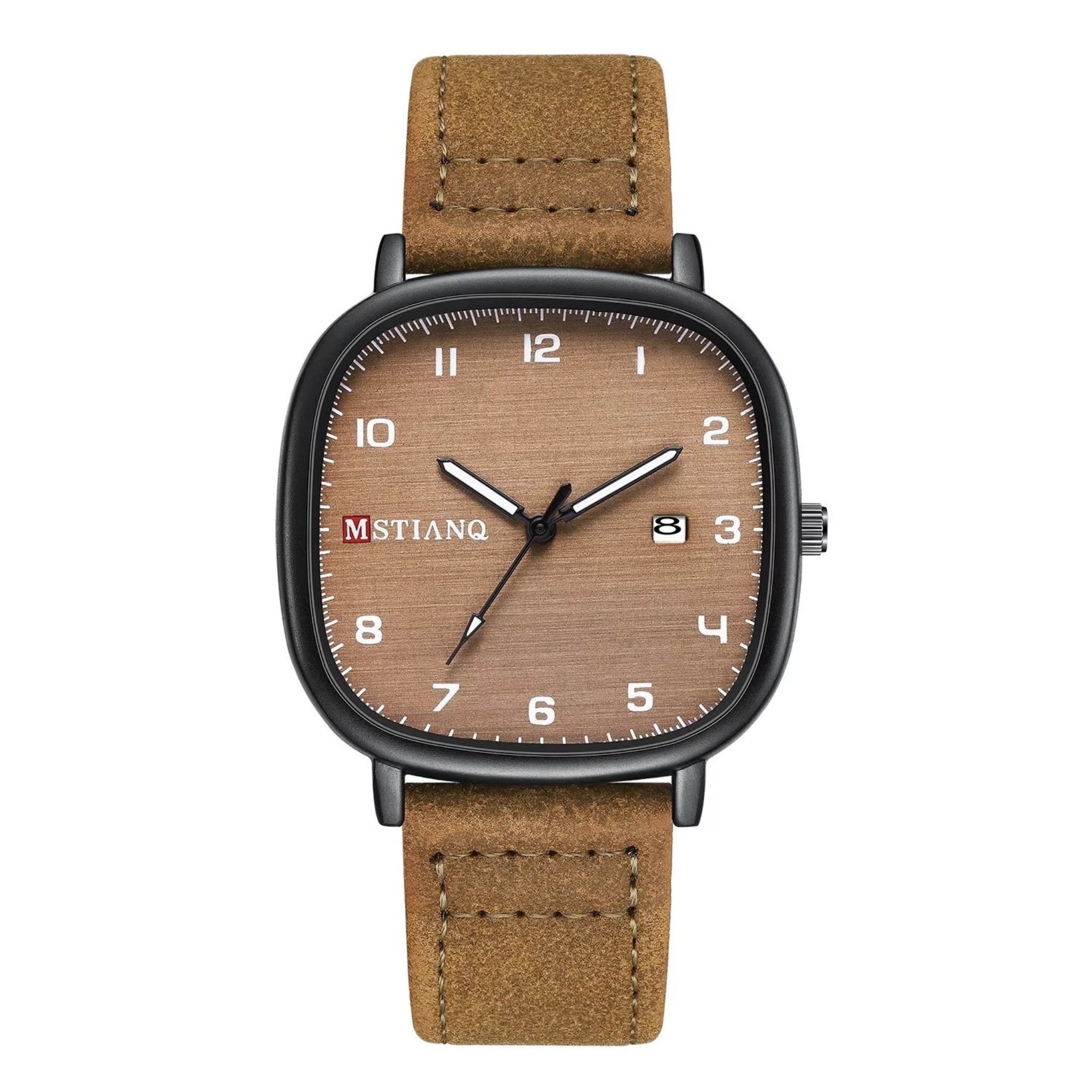 “MSTIANQ” Leather Strap Luxury Watch
