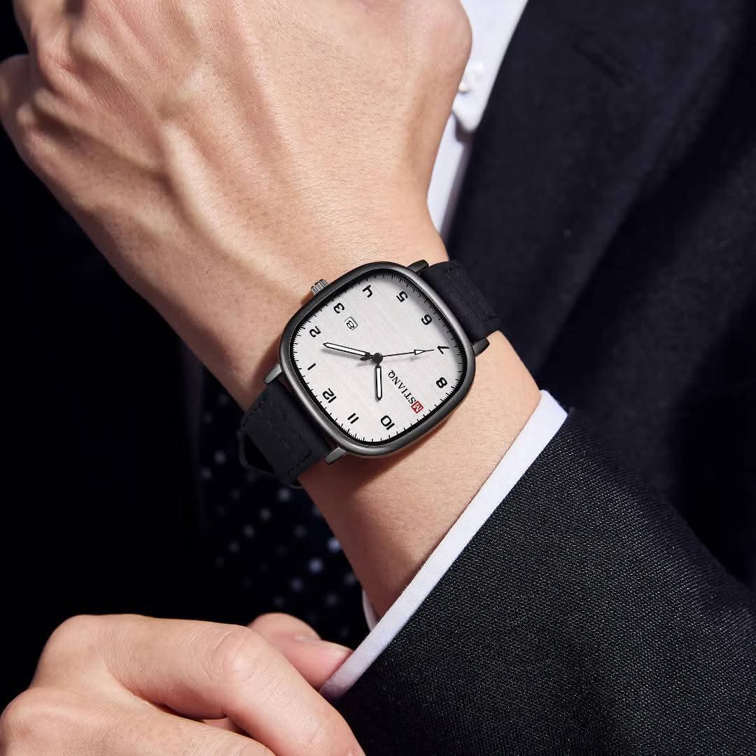 “MSTIANQ” Leather Strap Luxury Watch