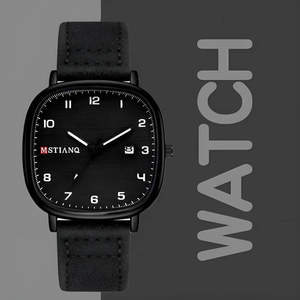 “MSTIANQ” Leather Strap Luxury Watch