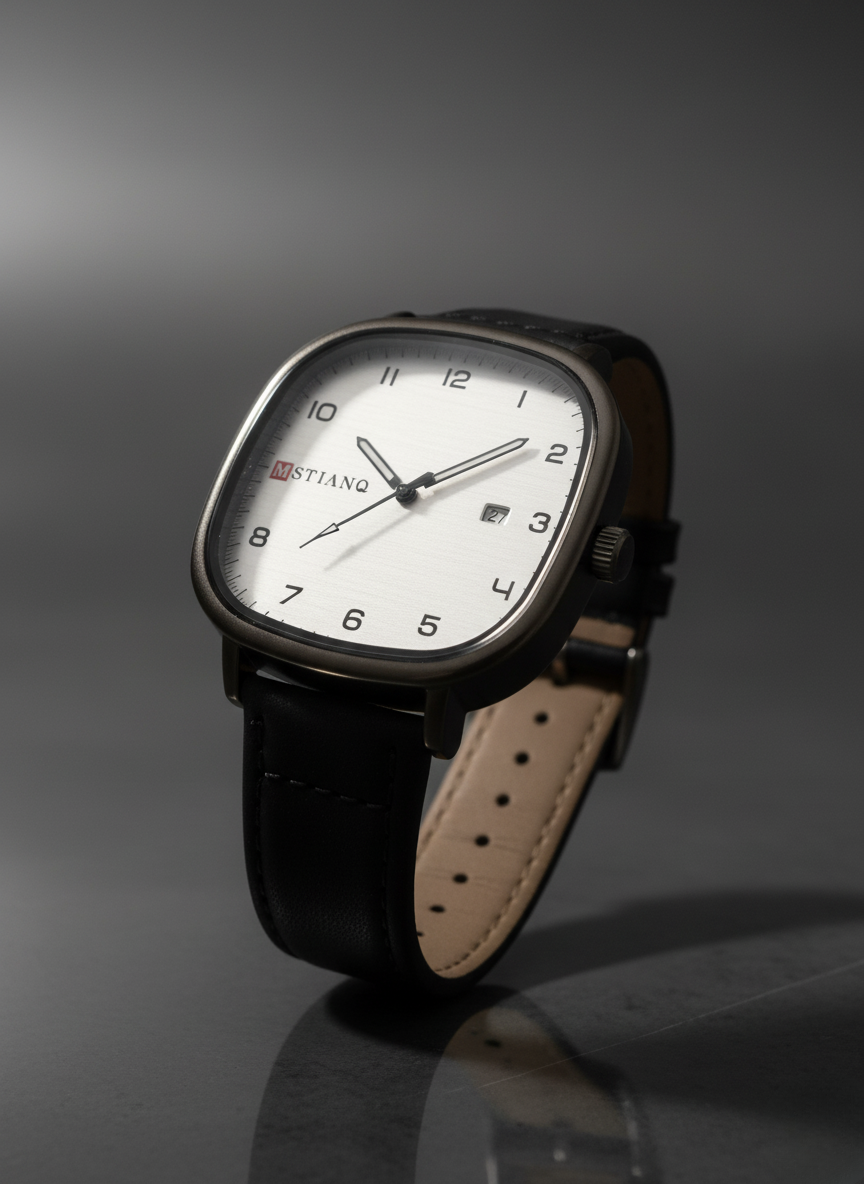 “MSTIANQ” Leather Strap Luxury Watch