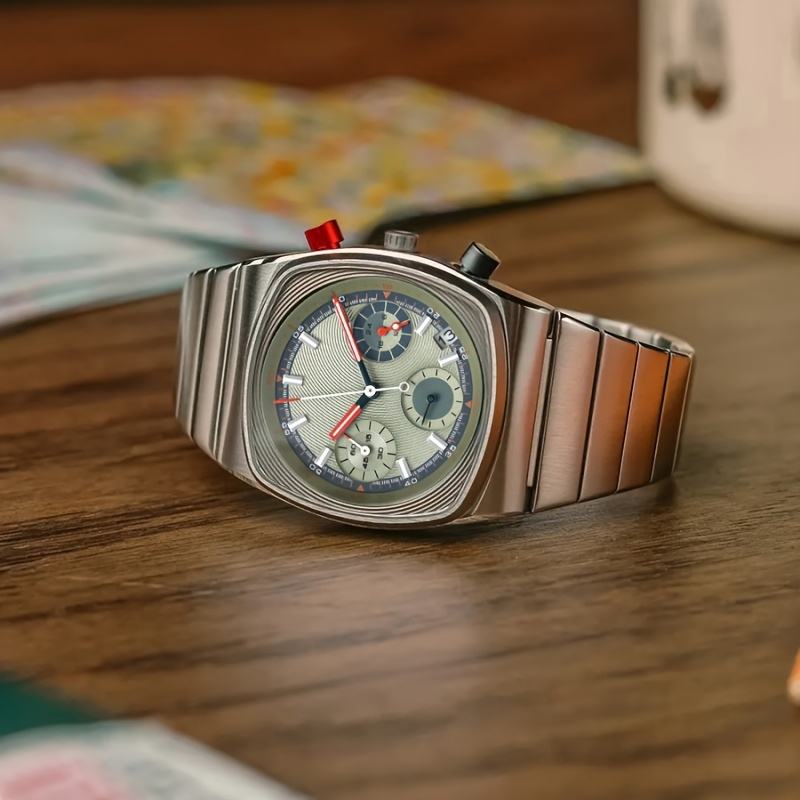 CILOA Retro Emerald Square Quartz Watch