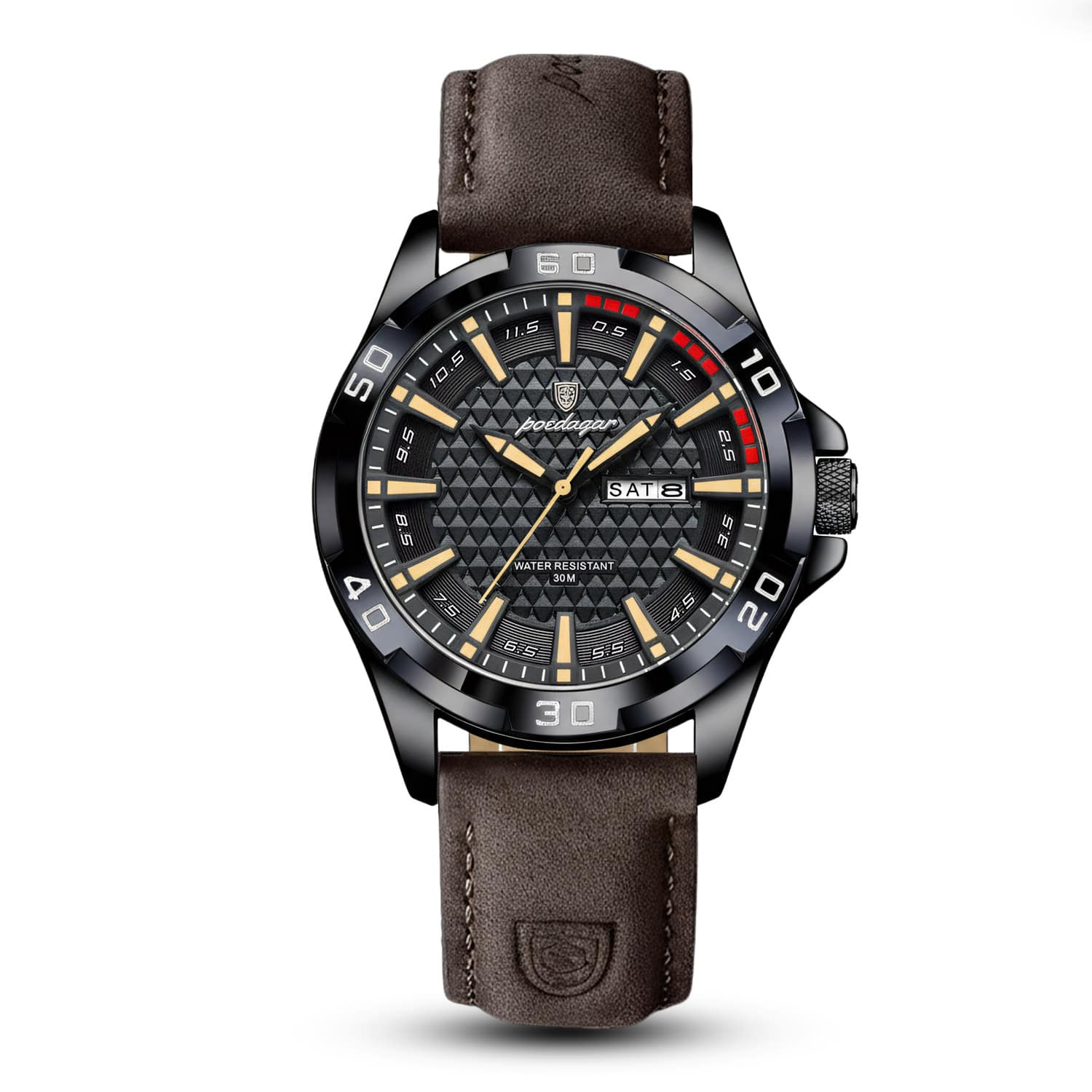 POEDAGAR AURION EDGE Dual Calendar Luxury Sport Watch