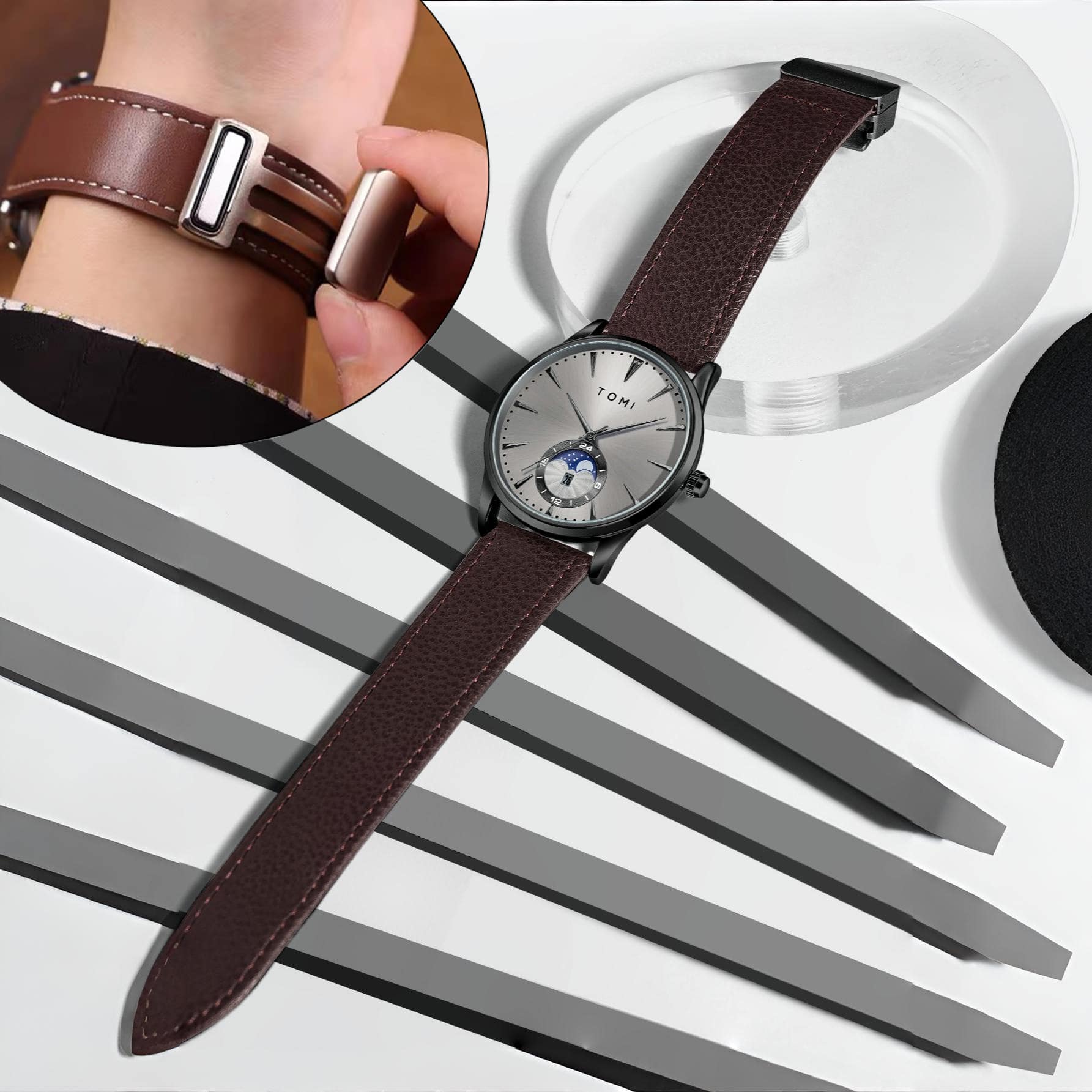 TOMI Business Professional Ultra Thin Watch