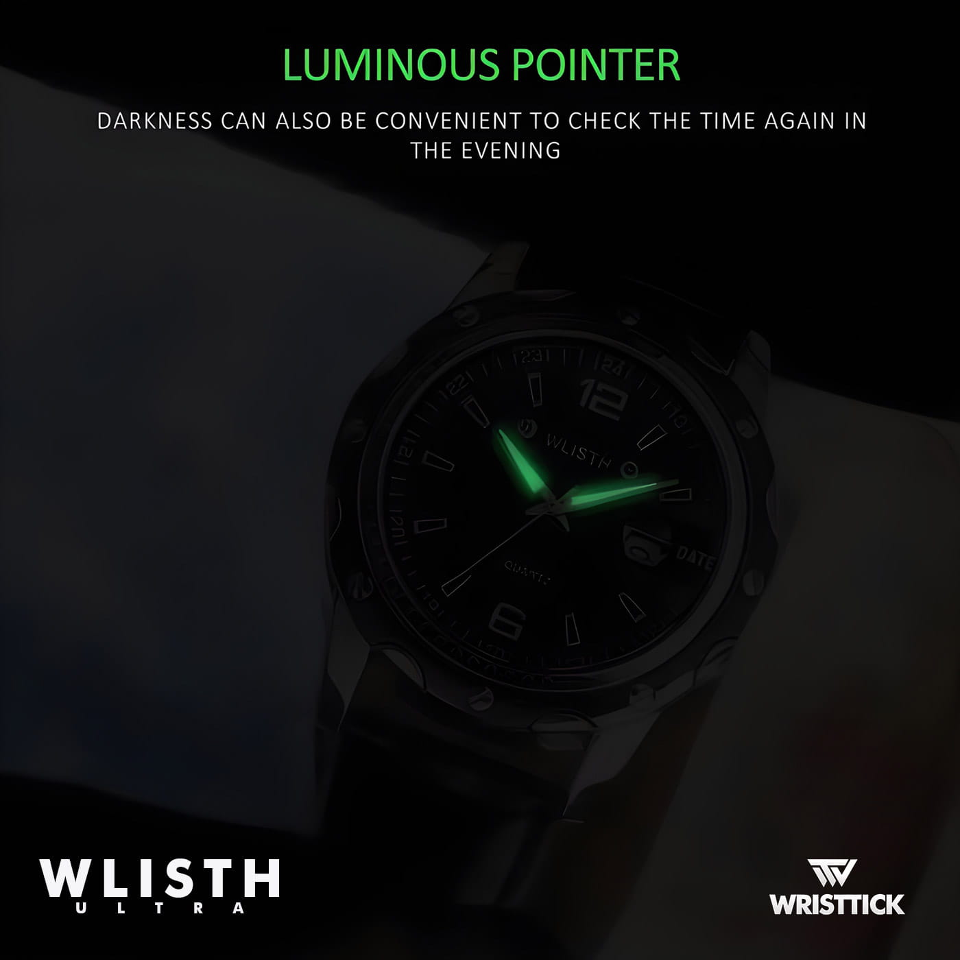 WLISTH Ultra | Durable Strong Luminous Date Calendar Business Watch