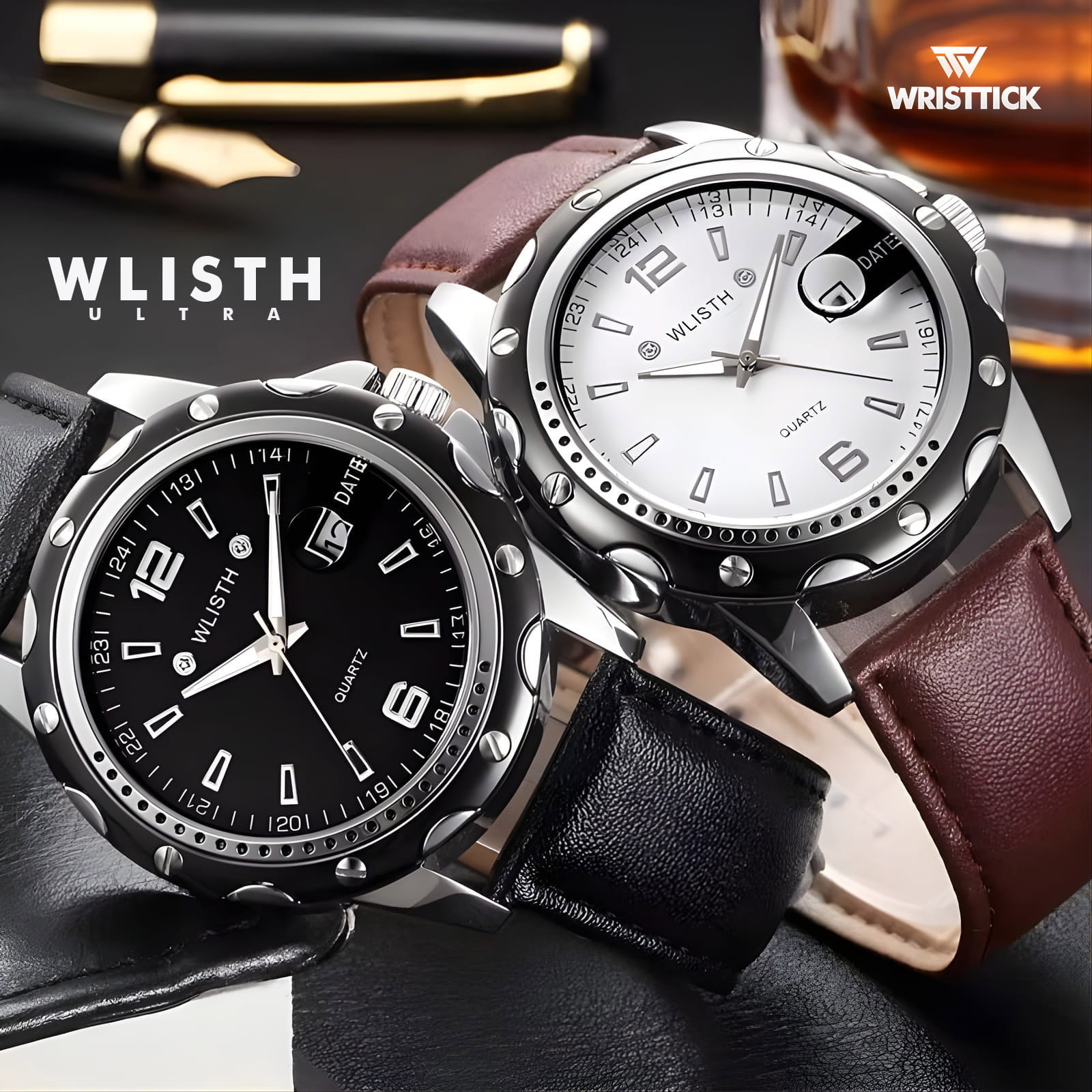 WLISTH Ultra | Durable Strong Luminous Date Calendar Business Watch
