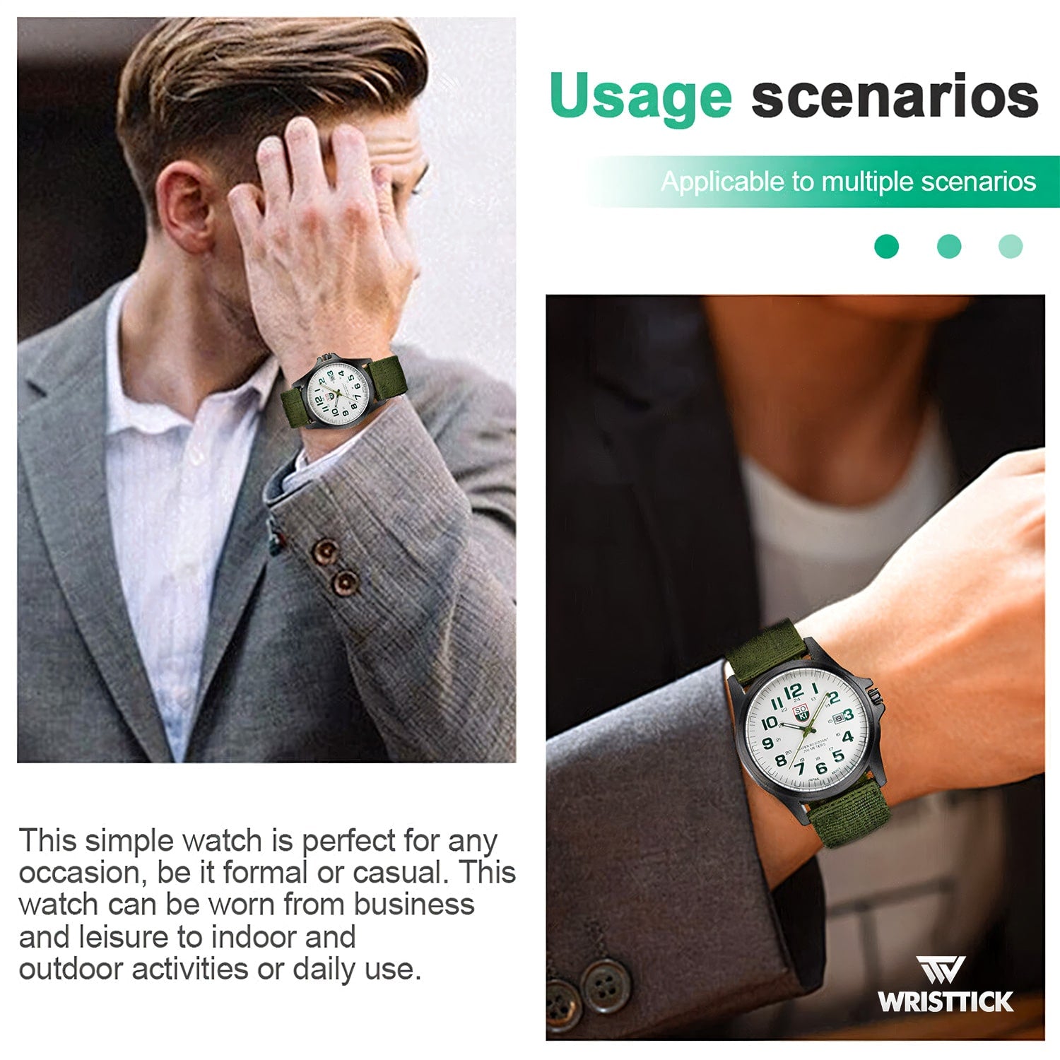 "Soki" Man's Luxury Calendar Quartz Watch